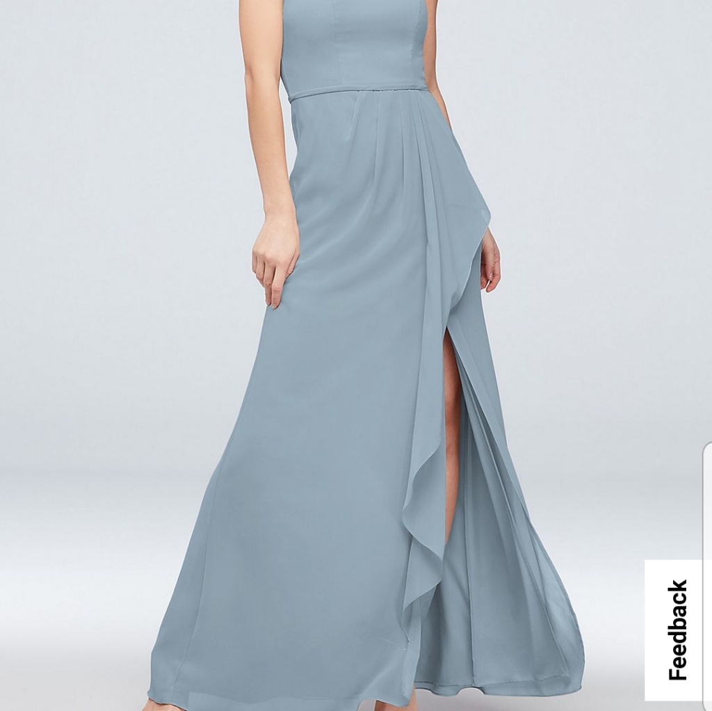 david's bridal chiffon bridesmaid dresses A-Line/Princess Scoop Sleeveless Ruffles Junior Bridesmaid Dresses   Lavetir UK